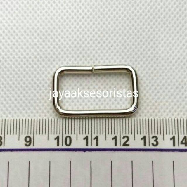 Ring kotak nikel tas 2.5 cm murah