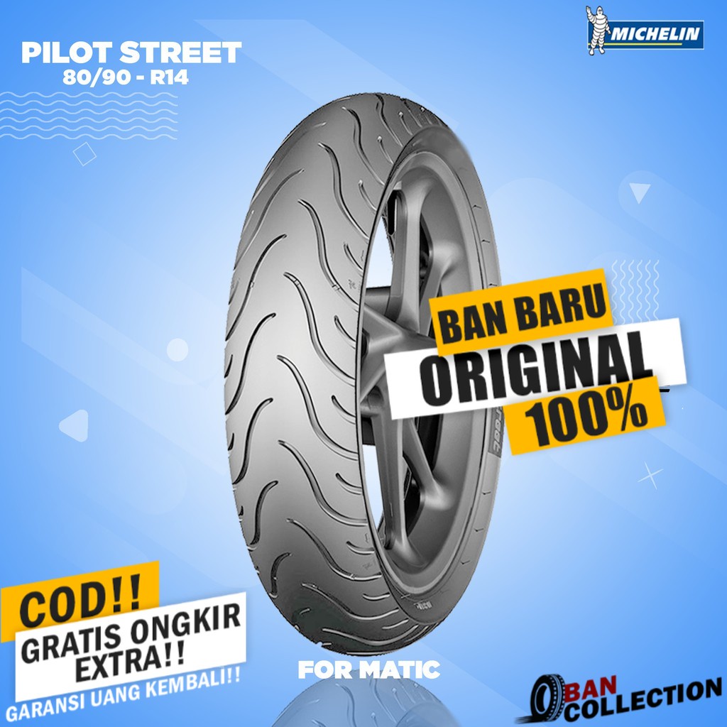 Ban Motor Matic // MICHELIN PILOT STREET 80/90 Ring 14 Tubeless ban motor matic tubles ring 14 ban m
