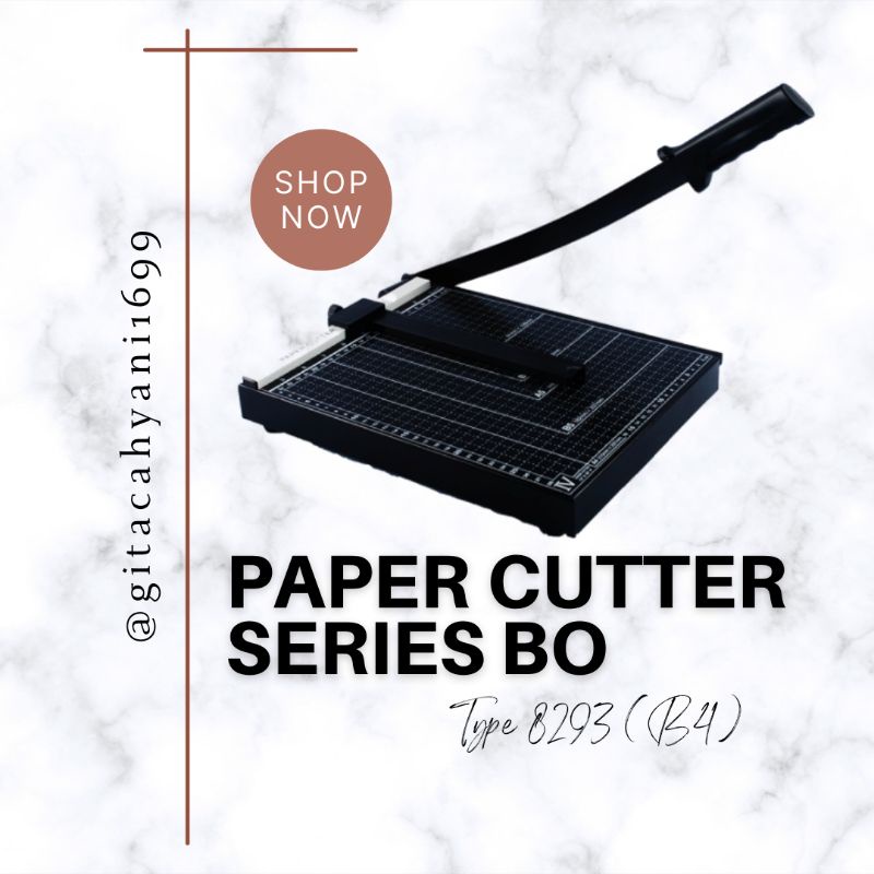 

PEMOTONG KERTAS B4 / PAPER CUTTER TYPE 8293 (B4) BRIGHT OFFICE