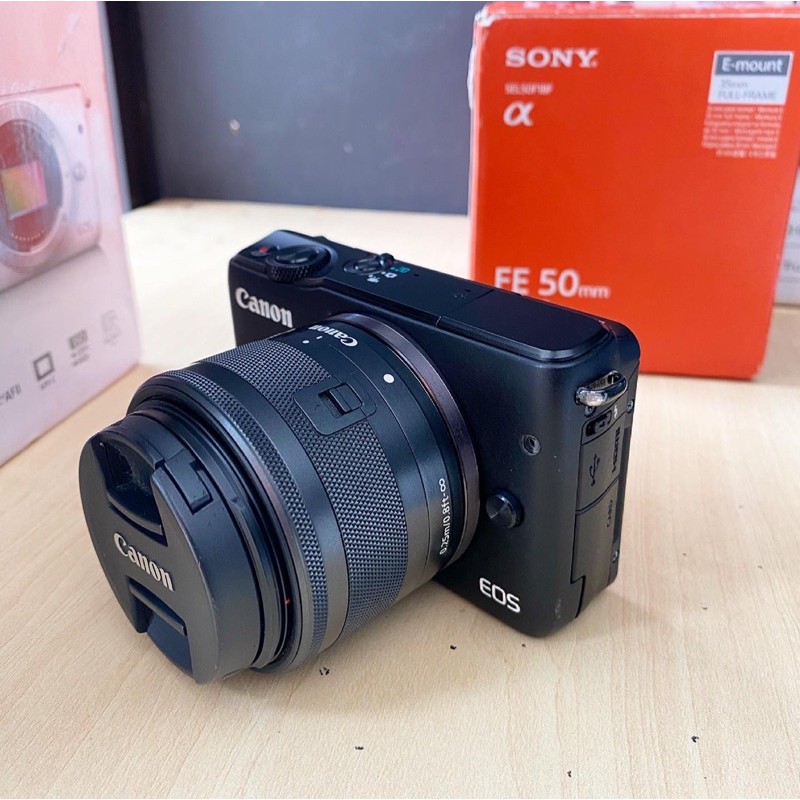kamera mirorrles canon eos m10 plusn lensa kit bukan eos M M2 M5 M6 M100 M200