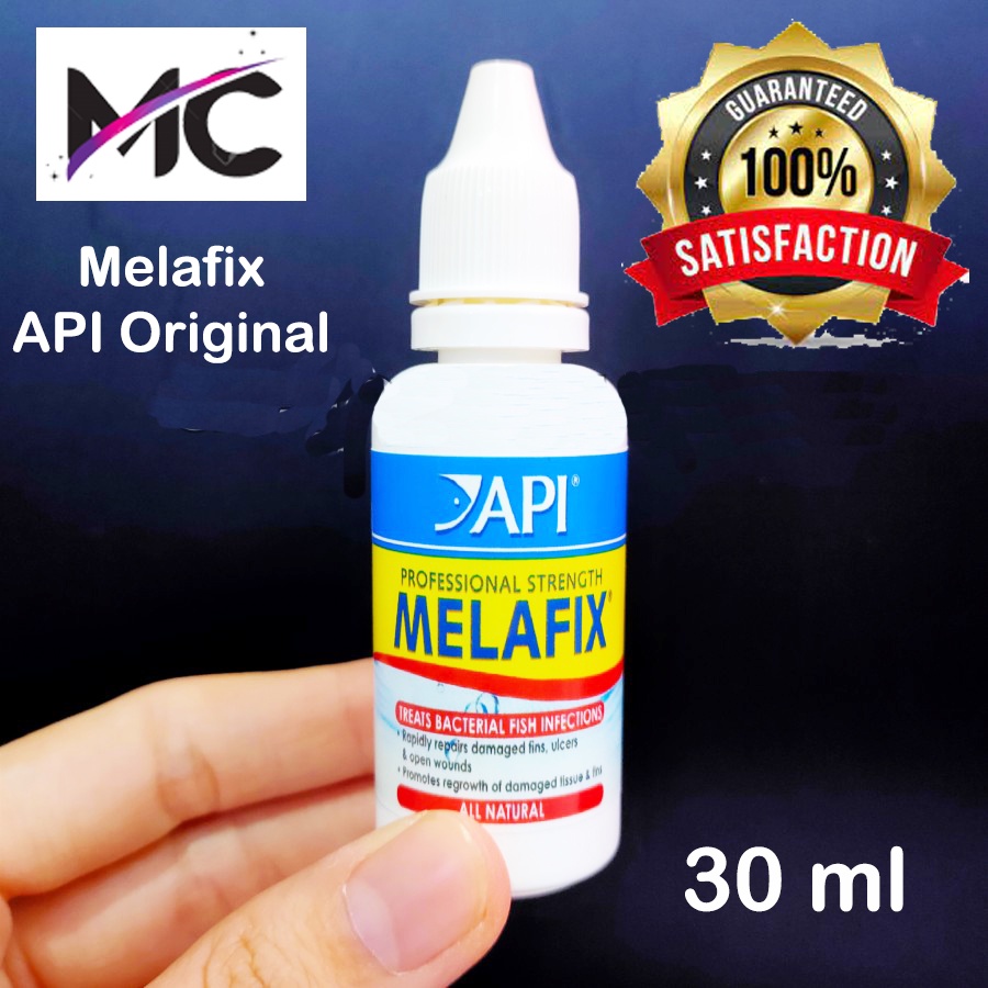 Obat Ikan Melafix Original Ori API Ikan Cupang Hias Guppy Koi Koki Louhan Chana Discus Arwana Kebutuhan Aquarium Aquatic