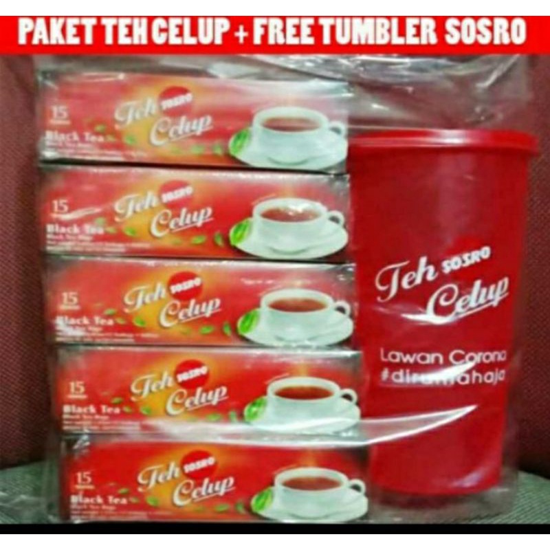 

PAKET TEH CELUP SOSRO FREE TUMBLER