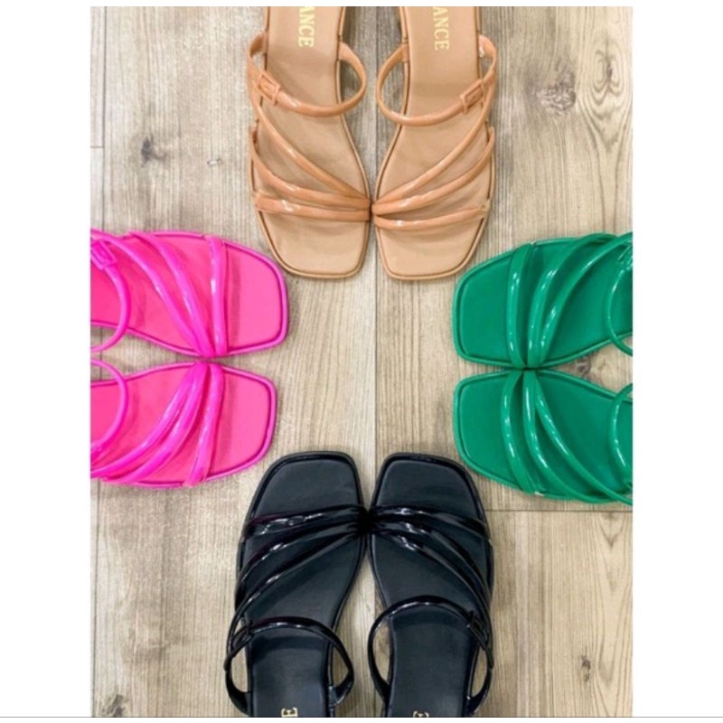 Sandal Tali Wanita Gladiator Full Colour Fashionable Import /Sandal Wedges Hak Tahu Wanita Import