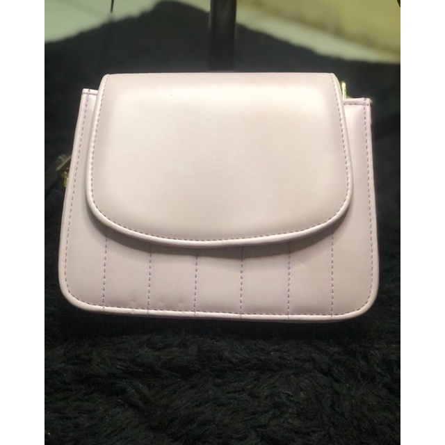 New tas selendang strap rantai warna lilac