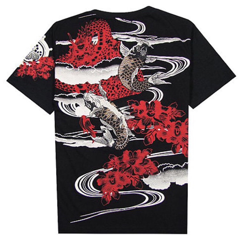 KAOS SUKAJAN IMPORT PRIA WANITA JEPANG KOREA KOI HARAJUKU ORIGINAL M-3XL JY17