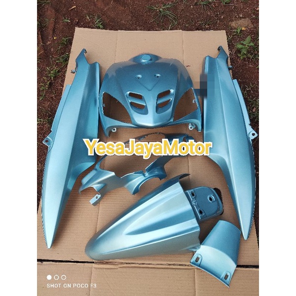 BODY HALUS MIO LAMA WARNA BIRU TELOR ASIN POLOS