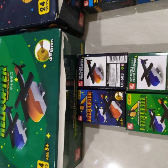 

Rautan Pensil Model Rakitan DIY Puzzle Lego / Pencil Sharpner Heli