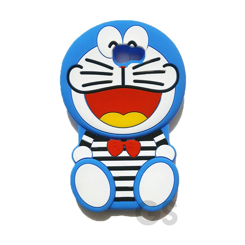 Silicon Boneka 3D A7 2017 Softcase Lucu Karakter Hello Kitty Doraemon Minnion