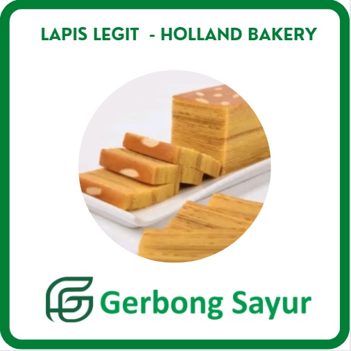 

Lapis Legit Holland Bakery - Rasa Keju,Original , Coklat, Pandan