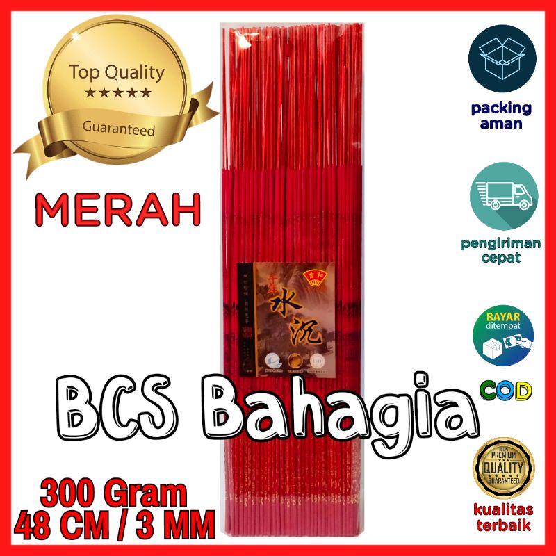 hio dupa stik halus warna merah panjang tulisan huruf china wangi harum mutan import taiwan aromatherapy sembahyang puja dewa chinese cina / aromaterapi stick incense impor taiwan