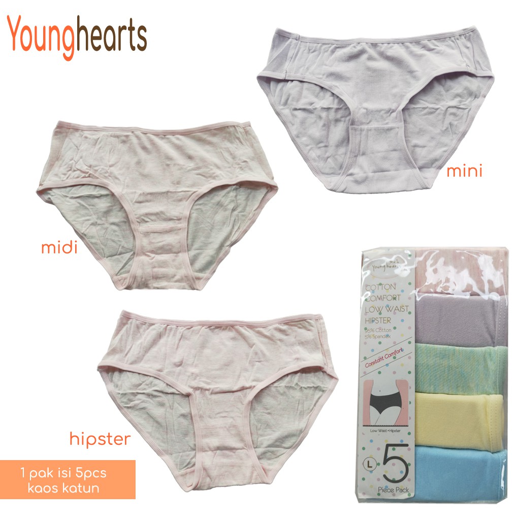 Younghearts Panty Cotton Pack size L XL