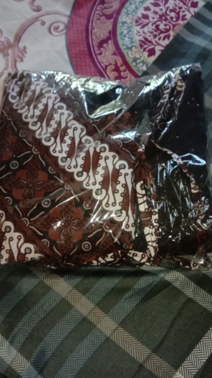 Tey-17 Batik Wanita Asj Sa Hrb026 Kenongo Kemeja Tosca Pendek