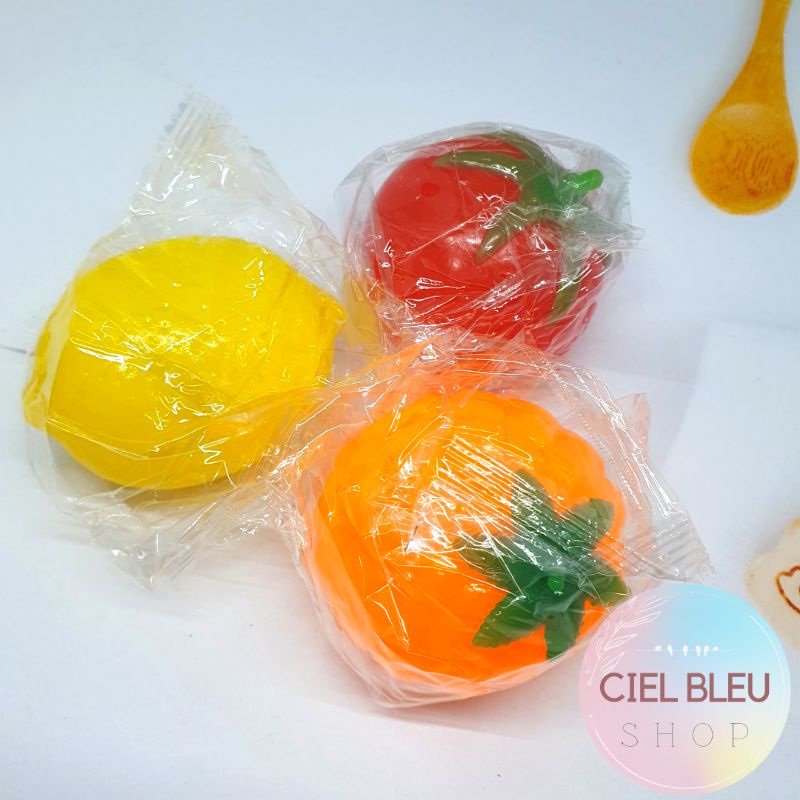 Splat Toys / Bola Squishy Air Stress Ball / TOMAT TELOR Mainan Bantingan Kembali Wujud Semula / CIEL BLEU SHOP