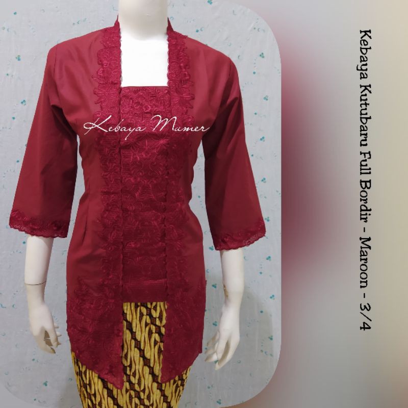 Kebaya jadi. Kebaya Encim. Kebaya Kutubaru. Kebaya Bordir. Kebaya