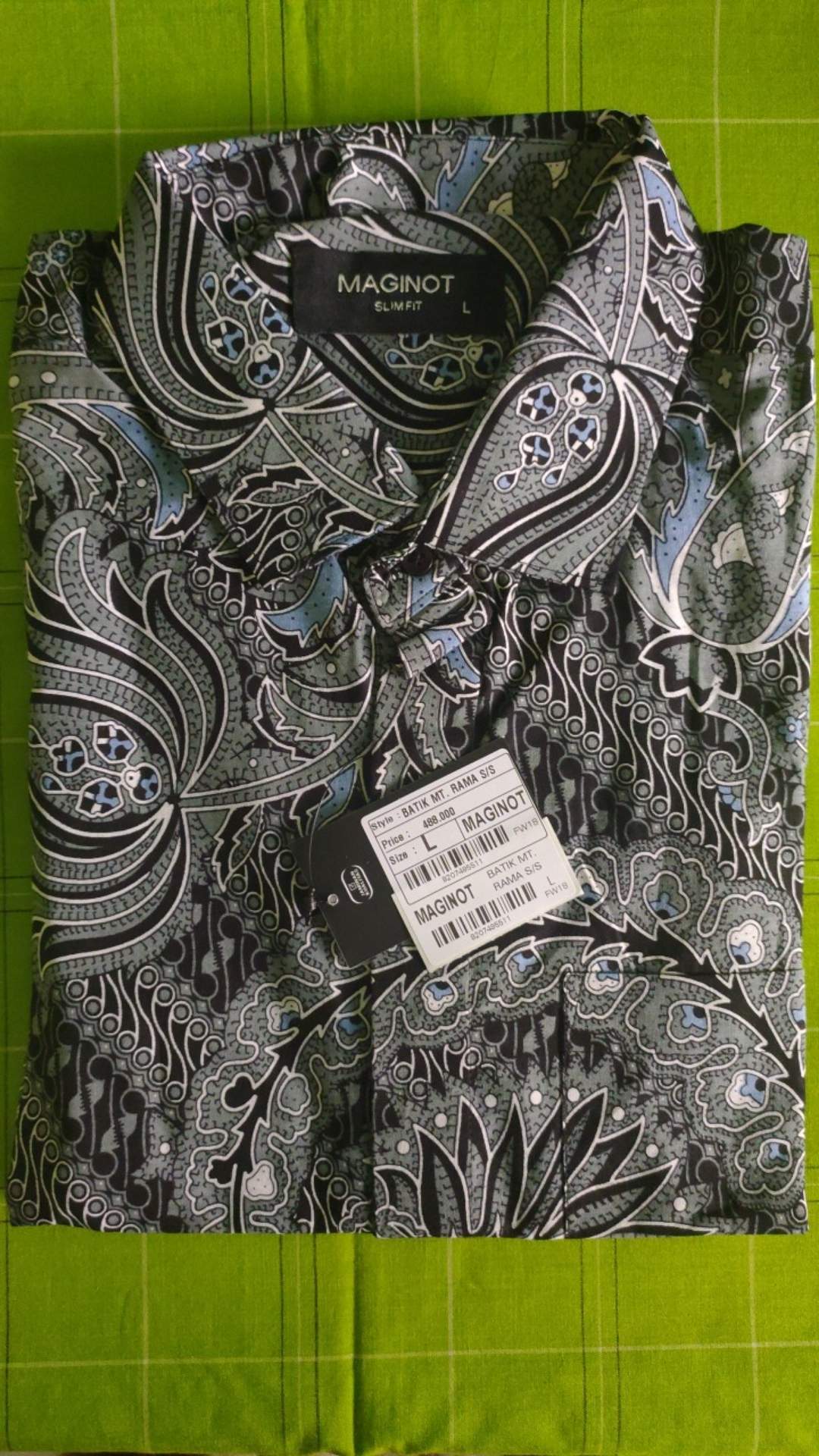 Maginot Kemeja Batik Pria Rama-ss Lengan Pendek