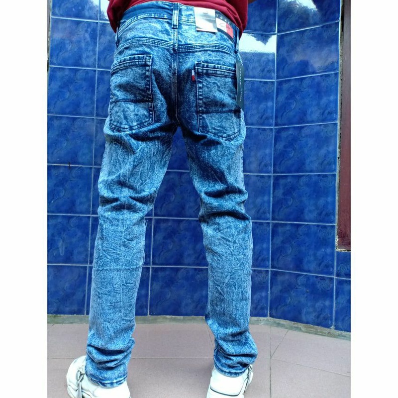 CELANA JEANS PANAJNG PRIA STREET SANDWASH SLIMFIT MURAH - CELANA JEANS SKINNY