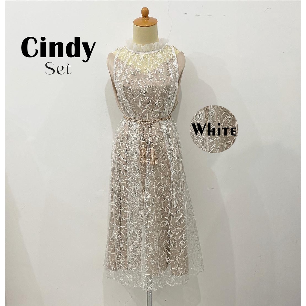 Cindy set | brocade dress , lace brukat