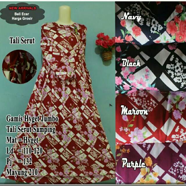 Gamis Hyget bahan tebal safa