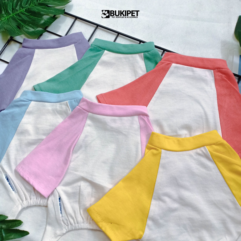 baju kucing anjing kelinci monyet lucu murah aksesoris hewan kecil - Buki basic tee series