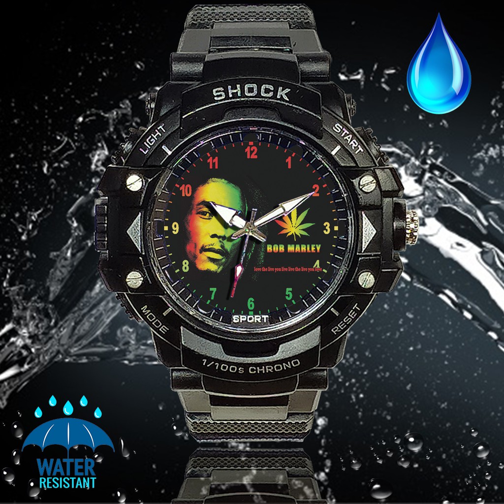 (JOS GANDOS BOS) Jam Tangan  BOB MARLEY - 5 (Exclusive)