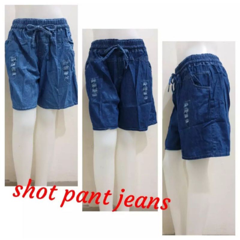 Hotpants Jeans Sobek/Celana Pendek Wanita Termurah