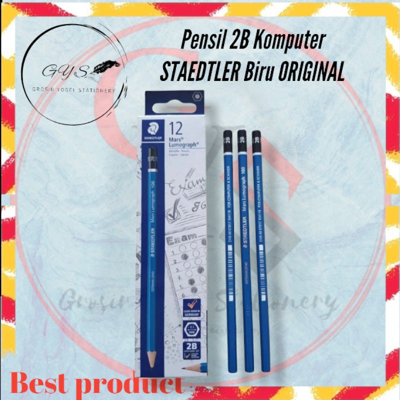 

Pensil Ujian/ Pensil 2b STAEDTLER(Pcs)/Pensil komputer/ Original Asli
