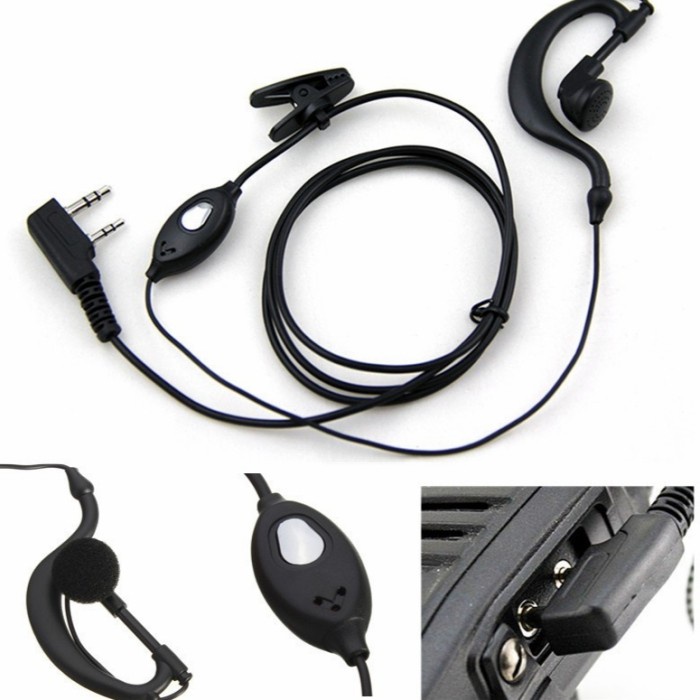 HEADSET HT WALKIE TALKIE HANDSFREE HT EARPHONE BAOFENG BERLIN WEIERWEi