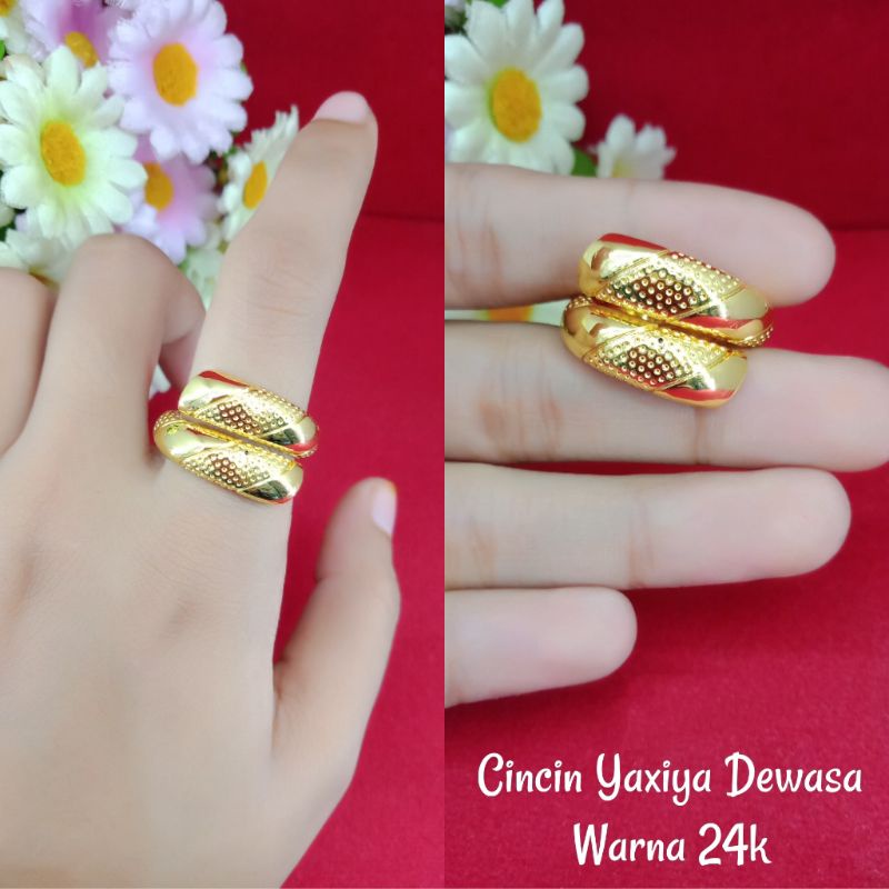CINCIN ROTAN KUNING/CINCIN ROTAN DEWASA/CINCIN ROTAN LAPIS EMAS/CINCIN ANTI KARAT/CINCIN ROTAN IMPOR