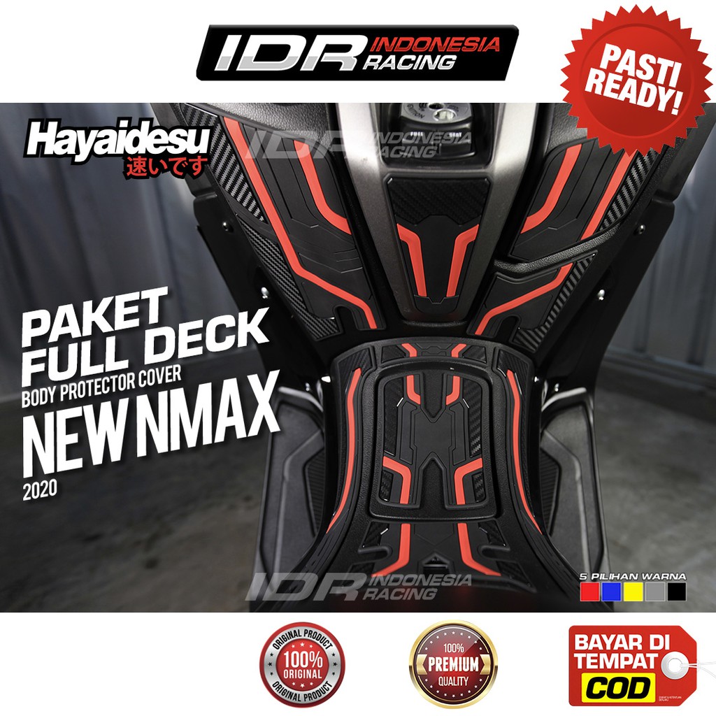 Paket Full Deck New NMAX 2020 Upper Center Hayaidesu Body Protector Yamaha