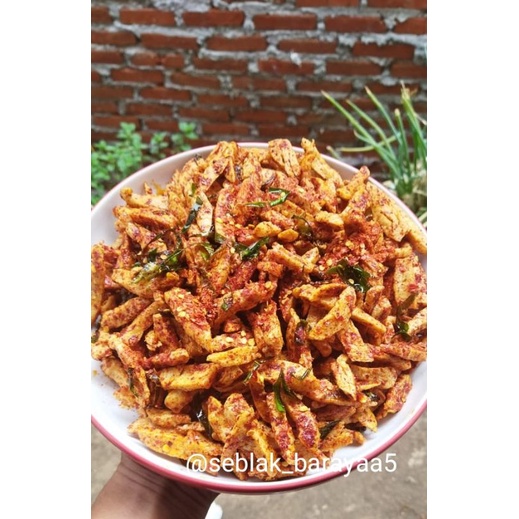 BASRENG baso goreng gurih stik pedas daun jeruk 250gr-2