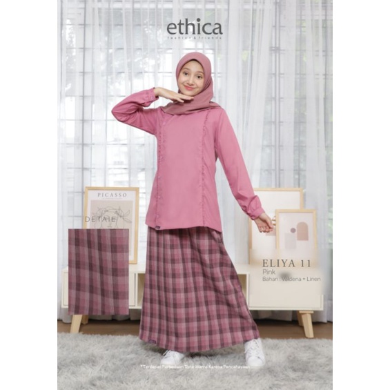 Setelan Premium Teen Daily Set Series by Ethica|Atas Set Rok Remaja|Baju Setelan|Setelan Anak|Baju A