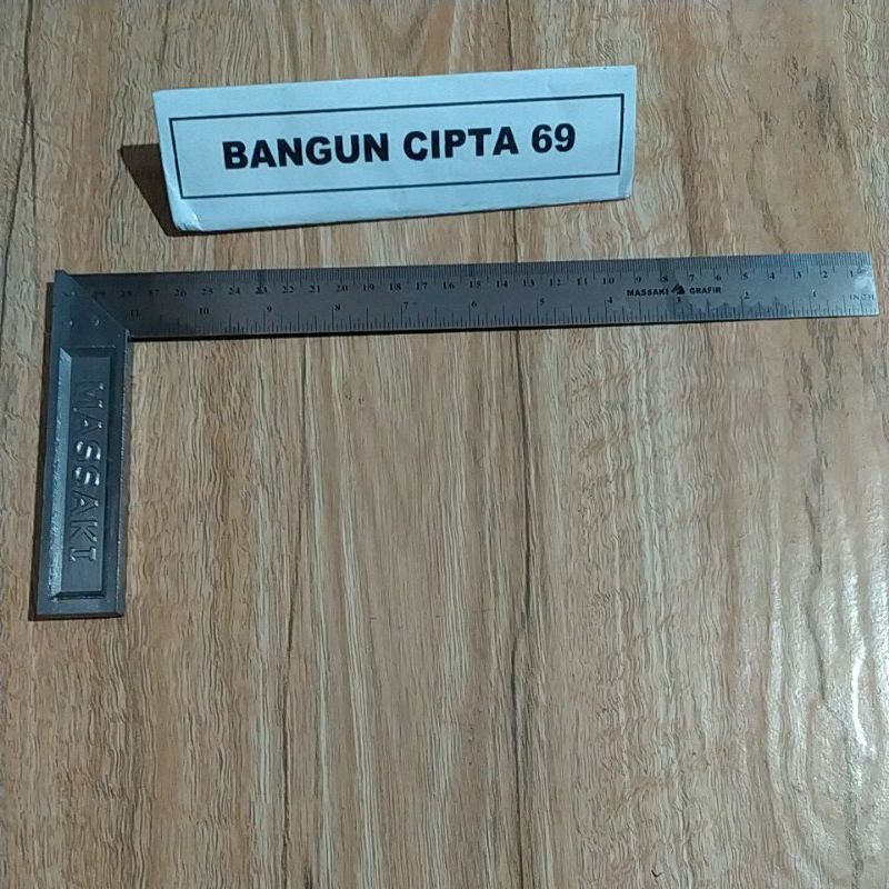 

penggaris siku tukang/siku tukang massaki 30cm