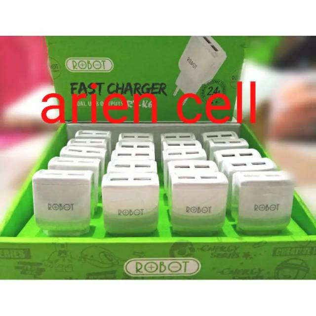 Batok kepala charger ori robot 2,4ampere