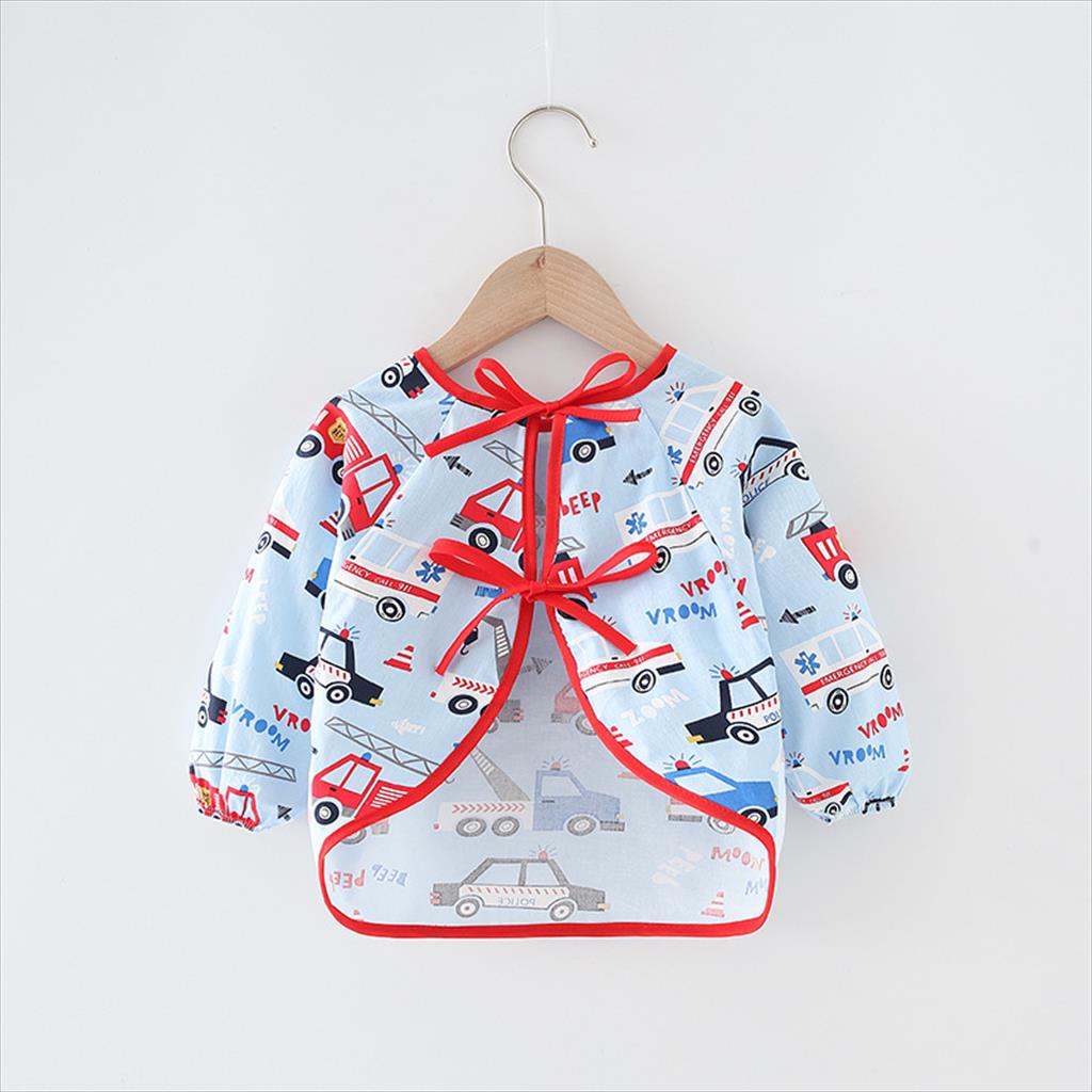 JM0032 Bibs Anak Premium Lengan Panjang Baby Bib Celemek Baju Anak Lucu Celemek Apron Baju Anak Korea Kekinian Celemek Baju Bayi Slabber