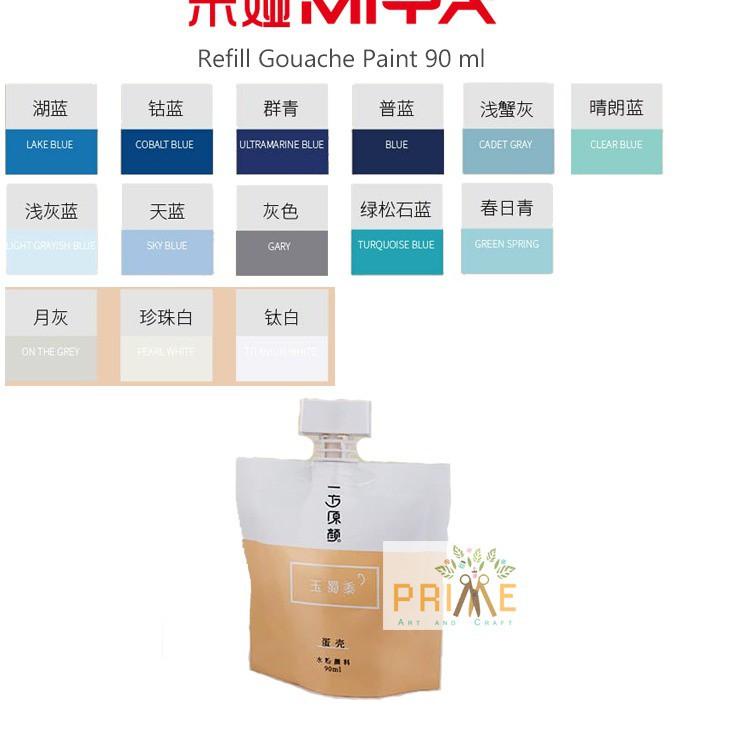 

➡➝ Miya gouache original paint refill 90ml (blue,grey,white series) PS68 (Kirim Sekarang)