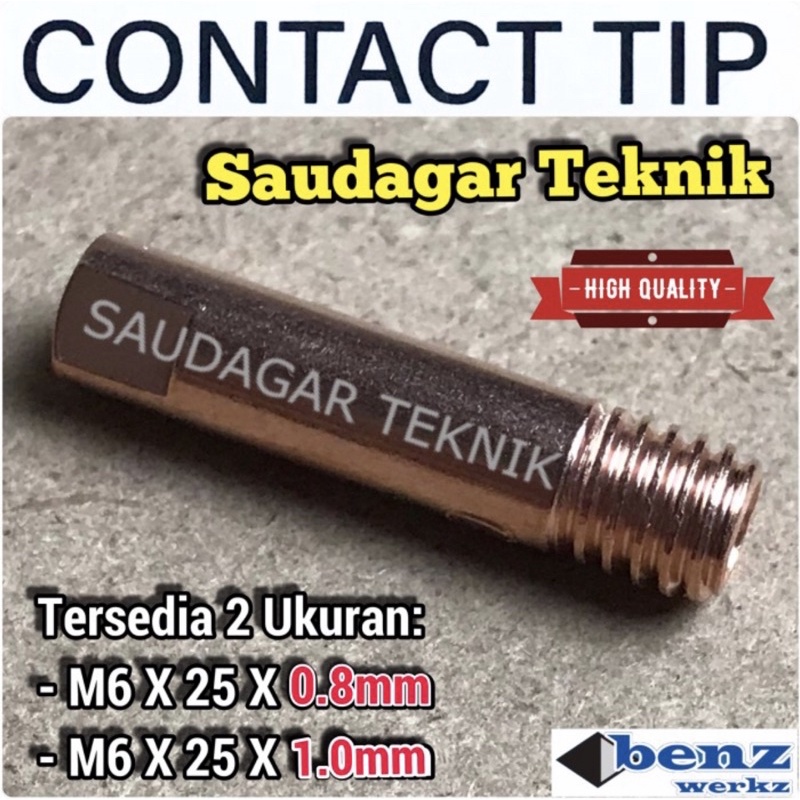 Contact Tip 0,8mm 1mm Mig Torch CO CO2 Kontak Tip 0.8 mm 1 mm