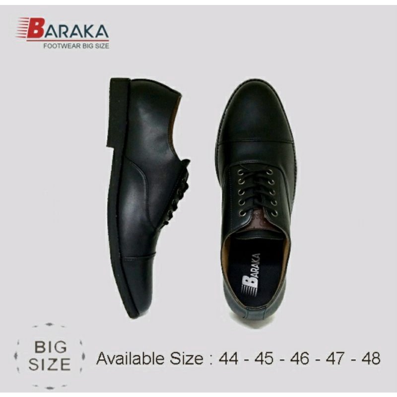 OXPORD X-2 Big size shoes 44-48 Sepatu Kerja Pria Formal Ukuran JUMBO KULIT Asli / Pantofel Hitam Clasic Ukuran Besar Hitam Ori, 47