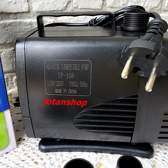 Yang YP 108 YP108 YP-108 Mesin Pompa filter Air Celup Aquarium Aquascape Hidroponik Kolam