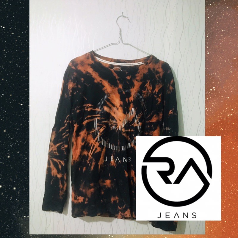 preloved/Second kaos tie dye RA JEANS
