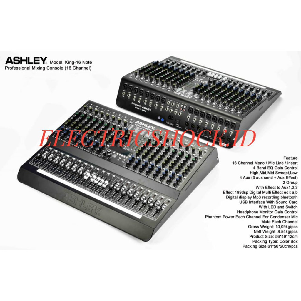 MIXER AUDIO ASHLEY KING 16 NOTE / ASHLEY KING 16NOTE ORIGINAL