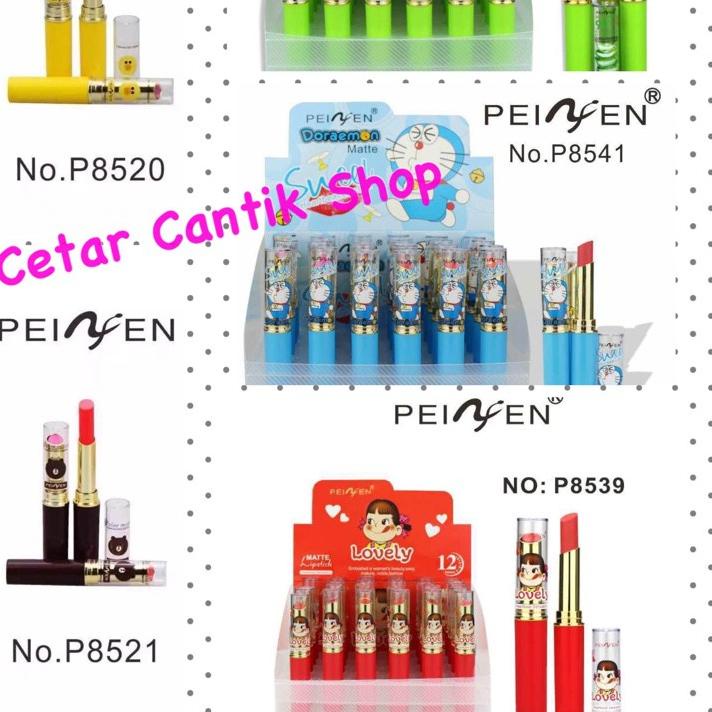 ✵ [LUSINAN 12 PC] Lipstik Peiyen Aloevera Colorfix ◙