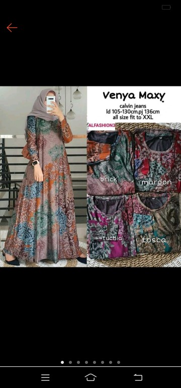 Venya Maxy Gamis Calvin Jeans Jumbo Gamis Motif Batik Jumbo Xxl