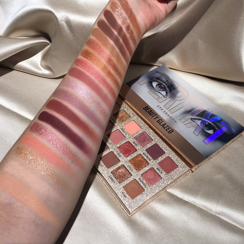 Beauty Glazed Eyeshadow  Perfect Mix Beauty Glazed Perfixt 18 Color Eyeshadow Palette Eyeshadow Shimmer BeautyGlazed