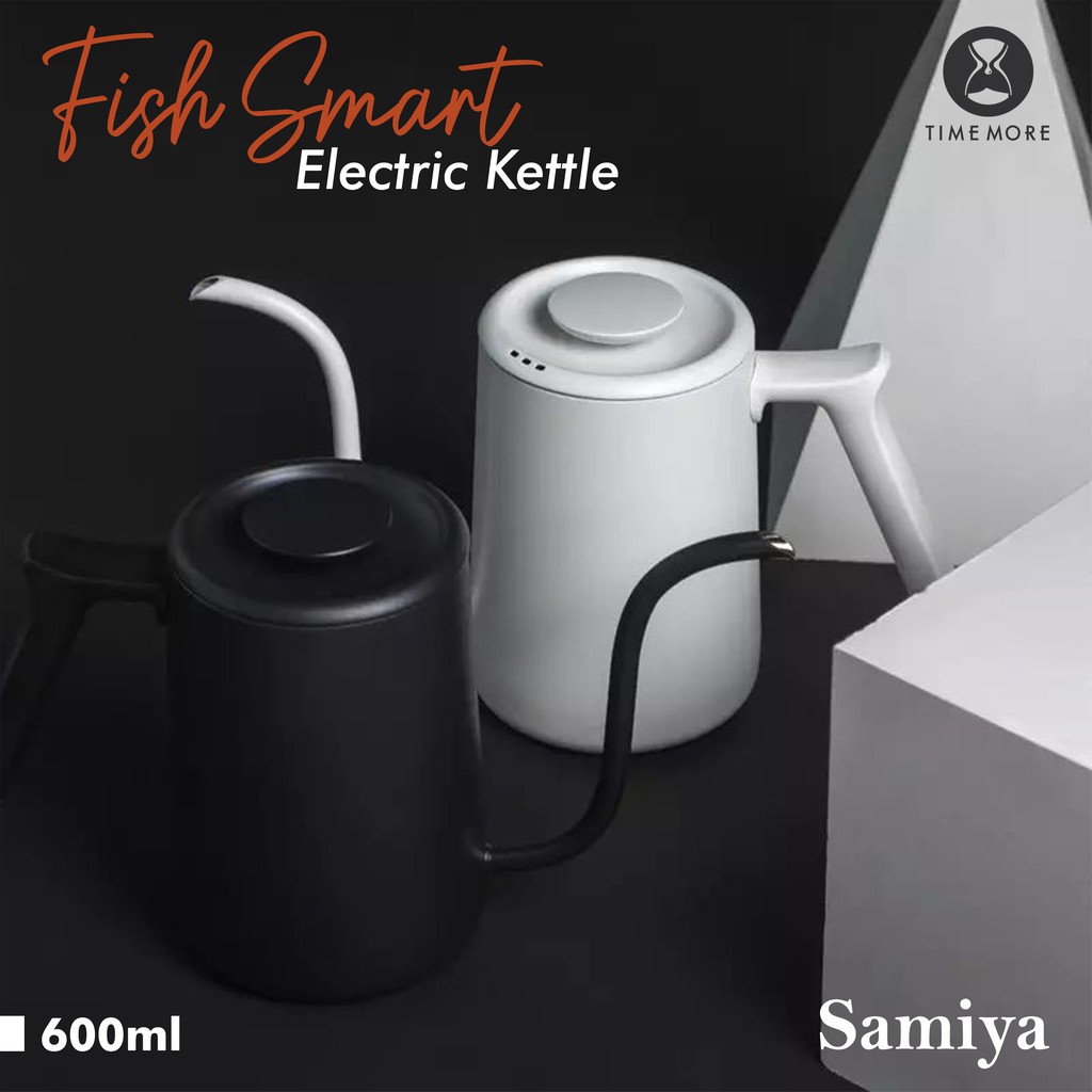 timemore fish smart kettle electric 600ml / gooseneck teko kopi elektrik pour over