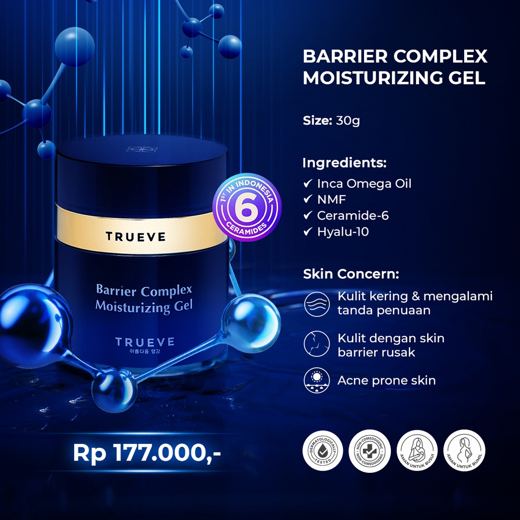 [BPOM] TRUEVE - ADVANCED BRIGHTENING | BARRIER COMPLEX MOISTURIZER GEL