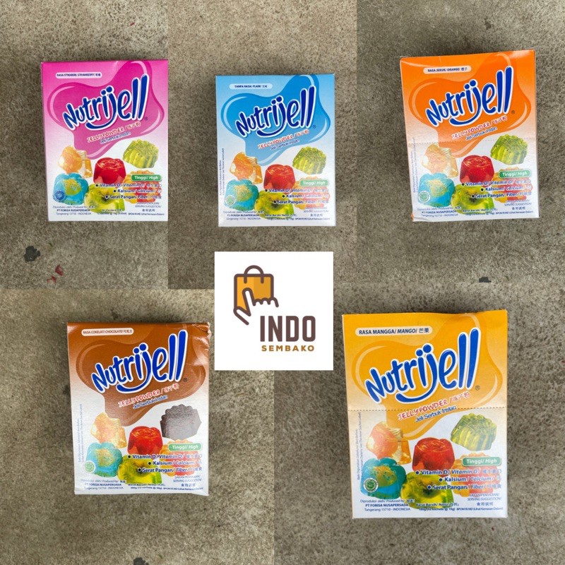 Nutrijel Jelly Powder / Agar agar nutrijell ekonomis / Nutrijel Macam rasa / All variant