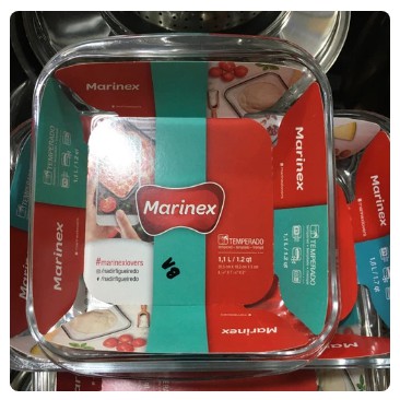 [PROMO] LOYANG KACA MARINEX PIRING 20 CM PERSEGI 1.1 L PIREX MICROWAVE TAHAN PANAS OVEN PYREX