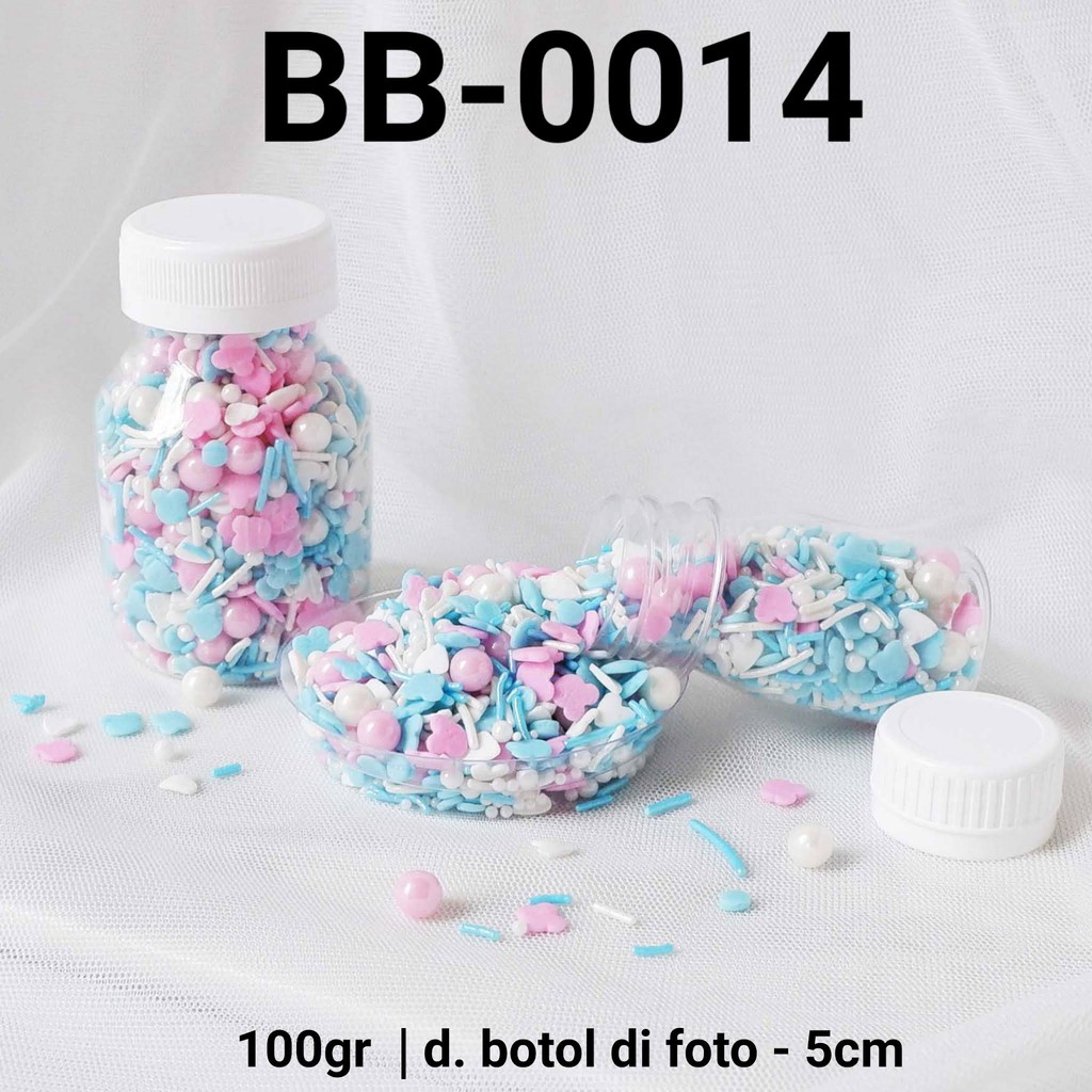 

BB-0014 Sprinkles sprinkle sprinkel 100gr 100 gram mutiara pink biru yamama baking grosir murah sprinkles cake dekorasi mutiara trimit decoration story sprinklestory sprinklesstory sprinkle story yamama baking