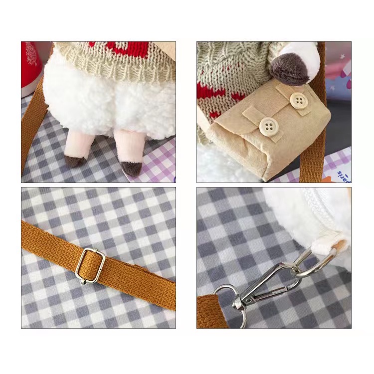 (COD)Tas Selempang Sling Bag Fashion Motif Kartun Karakter Hewan Anak &amp; Dewasa