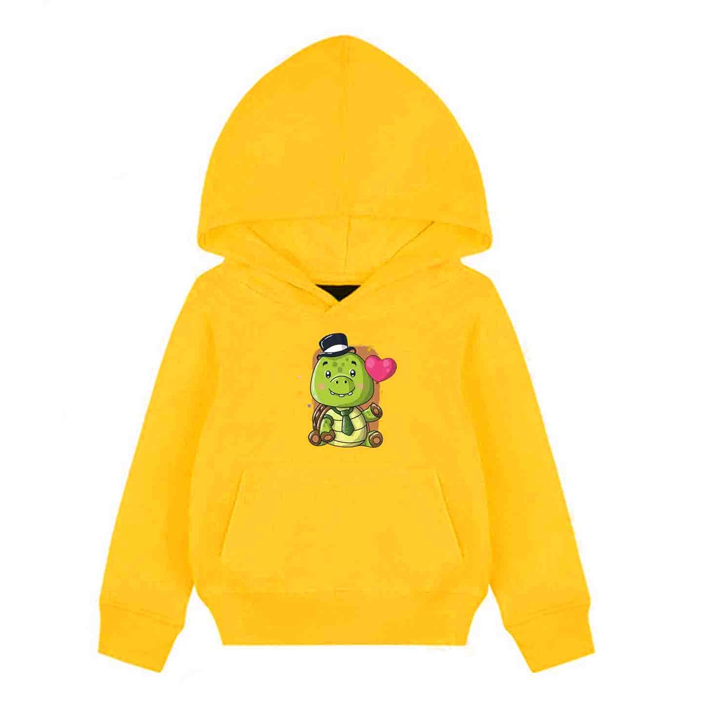 Hoodie Anak Mr Turtle Sweater Pakaian Fleece Anak M - XL